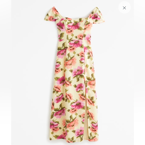 A&F Camille Off-The-Shoulder Maxi Dress - Picture 1 of 4